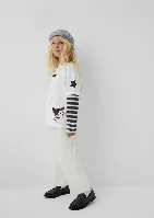 Resim Mavi Kız Çocuk T-shirt M7610480-70057