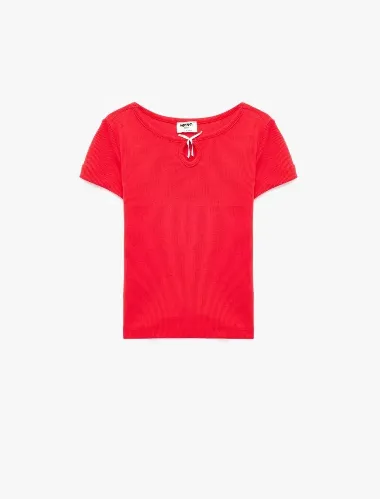 Resim Koton Kız Çocuk T-shirt 6SKG10058AK