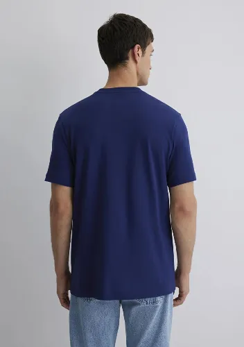 Resim Mavi Erkek T-shirt M0612587-70496
