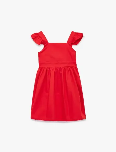 Resim Koton Kız Bebek Elbise 6SMG80039AW