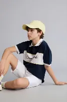 Resim Defacto Erkek Çocuk T-shirt H2968A8/NV135