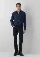 Resim Mavi Erkek Kanvas Pantolon M00422A4092