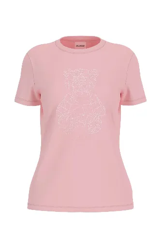 Resim Guess Athleisure  Kadın  T-shirt V6GI12K3325-G63M Romy Ss Cn T-Shırt
