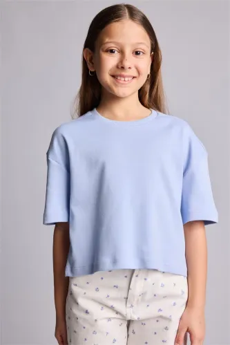 Resim Defacto Kız Çocuk T-shirt H7237A8/BE551