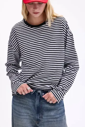 Resim Defacto Kadın T-shirt I7904AX/BK81