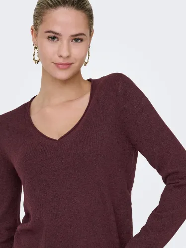 Resim Only Onlloyal Ls V-Neck Pullo Knt Noos Kadın Kazak 15368957