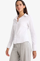 Resim Defacto Kadın Uzun Kol Gömlek I5278AZ/WT36