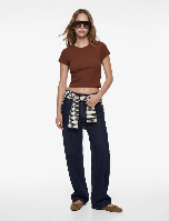 Resim Koton Kadın T-shirt 6SAL10130IK