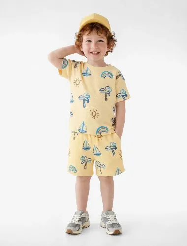 Resim Koton Erkek Bebek T-shirt 6SMB10195TK