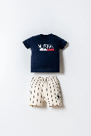 Resim U.S. Polo Assn Bebek Erkek Bebek Şort Takım Usb2869