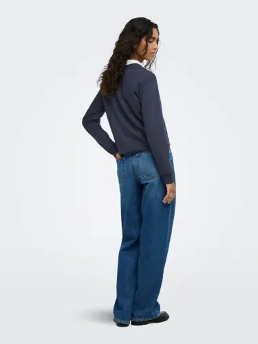 Resim Only Jdyparıs L/S Emb Sweat Jrs Noos Kadın Sweat 15221015