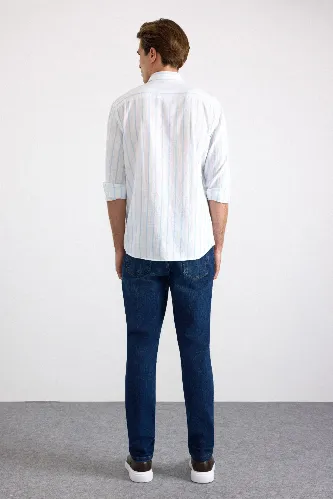 Resim Süvari Cotton Regular Uzun Kol Gömlek Erkek Gömlek SGM1008400007