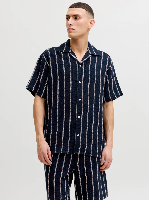 Resim Jack & Jones Jorcoba Strıpe Resort Shırt Ss Sn Erkek Gömlek 12271060