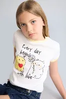 Resim Defacto Kız Çocuk T-shirt H8190A8/WT34