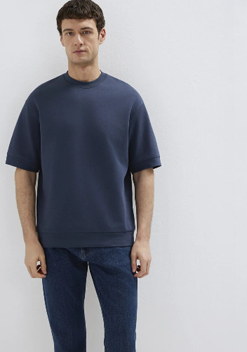 Resim Mavi Erkek T-shirt M0611614-70490