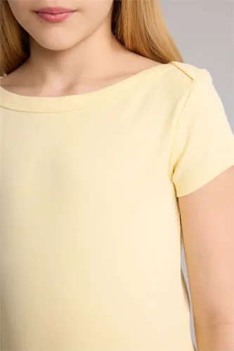 Resim Defacto Kız Çocuk T-shirt G1147A8/YL498