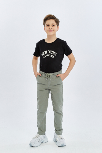 Resim Yenikoza Erkek Çocuk Kanvas Pantolon
