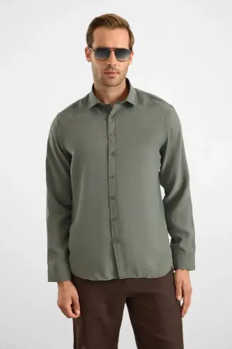 Resim Süvari Modal Slim Fit Uzun Kol Erkek Gömlek Sgm1008400027