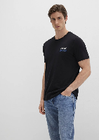 Resim Mavi Baskılı Erkek T-Shirt M066841-900