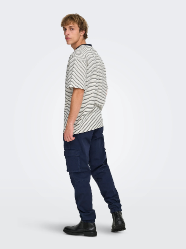 Resim 22036384 Only Sons Onsfred Lıfe Rlx Ss Strıpe Tee Noos Erkek T-shirt