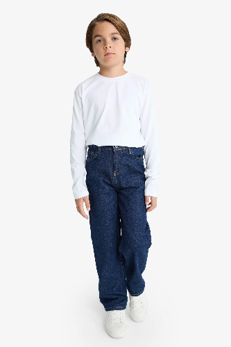 Resim Defacto Erkek Çocuk  Jean Pantolon F2258A8/NM34