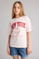 Resim Defacto Kız Çocuk T-shirt G1792A8/PN344