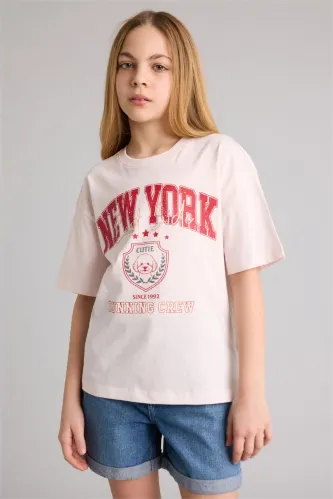Resim Defacto Kız Çocuk T-shirt G1792A8/PN344