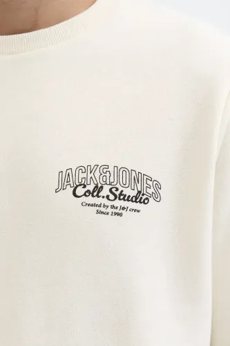 Resim Jack & Jones Jjmakoto Sweat Crew Neck Erkek Sweat 12278601