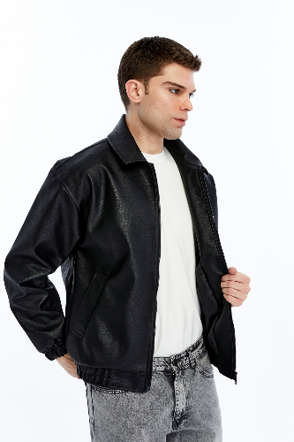 Resim Trender Erkek Deri Mont ve Ceket