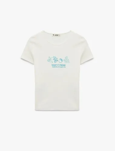 Resim Koton Kadın T-shirt 6SAL10552IK