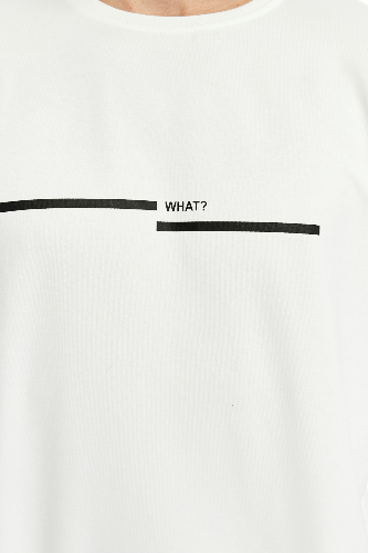 Resim Paul&More Erkek Sweat What Baskı 0 Yaka 2 İp