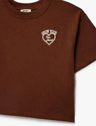 Resim Koton Kız Çocuk T-shirt 6SKG10401AK