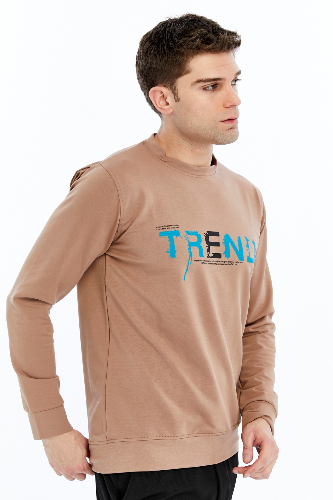 Resim Paul&More Erkek Sweat Trend Baskı 0 Yaka 2 İp