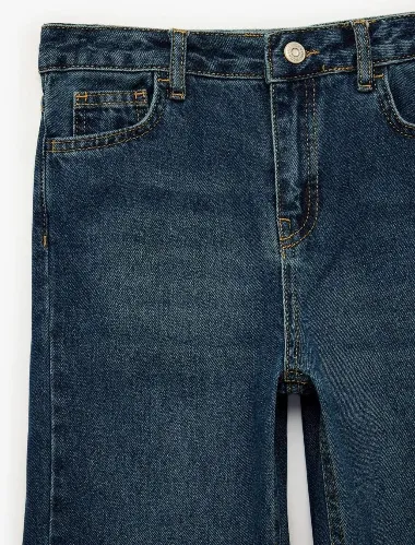 Resim Koton Kız Çocuk Jean Pantolon 7WKG40005AD