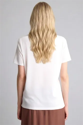 Resim Defacto Kadın T-shirt H6513AX/ER105