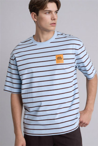 Resim Defacto Erkek T-shirt H4708AX/BE302