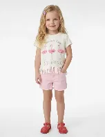 Resim Koton Kız Bebek T-shirt 6SMG10001AK