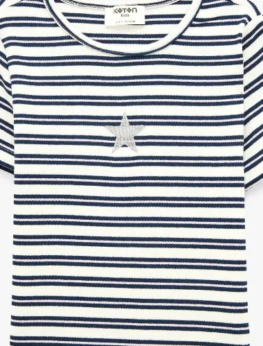 Resim Koton Kız Çocuk T-shirt 6SKG10548AK