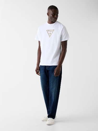 Resim Guess  Erkek  T-shirt M6RI23K8FQ4-G011 Ss Cn Terry Logo Tee