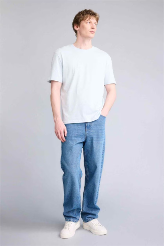 Resim Defacto Erkek T-shirt V7699AZ/BE174