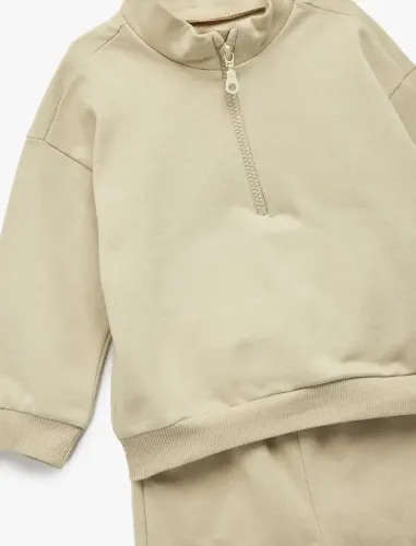 Resim Koton Erkek Bebek Sweat Takım 7WMB10006TK