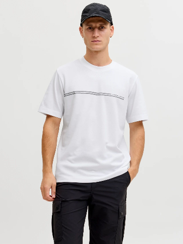 Resim Jack & Jones Jcofusıon Chest Brand Tee Ss Crew Noos Erkek T-Shirt 12289936