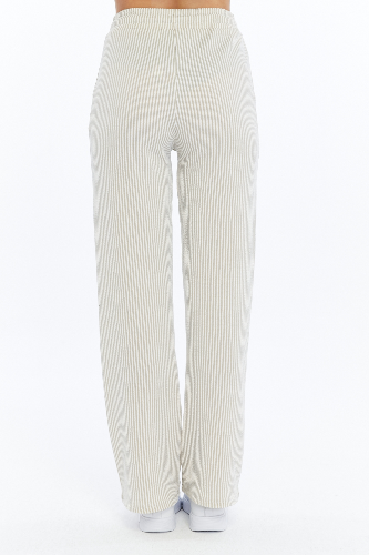 Resim Viole&More Kadın Kanvas Pantolon 2497 Çizgili