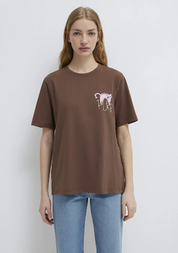 Resim Mavi Kadın T-shirt M1613726-81959