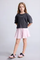 Resim Defacto Kız Çocuk T-shirt H7250A8/AR138