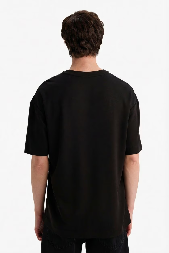 Resim Defacto Erkek T-shirt F9561AX/BK81