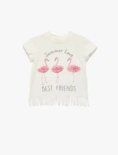 Resim Koton Kız Bebek T-shirt 6SMG10001AK