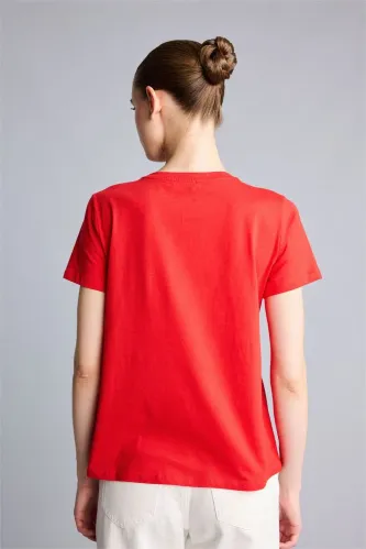 Resim Defacto Kadın T-Shirt H9679Ax/Rd256