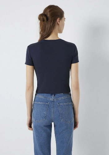 Resim Mavi Kadın T-shirt M1613848-85315