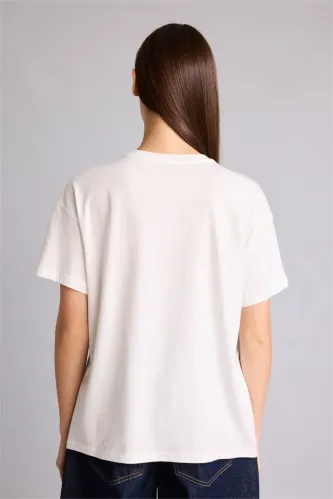 Resim Defacto Kadın T-shirt I0113AX/WT32